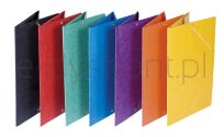 Donau Teczka Z Gumką Preszpan, A4, 390Gsm, 3-Skrz., Pomarańczowa  - 2