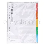 Office Products Przekładki Karton, A4, 227X297Mm, 5 Kart, Lam. Indeks, Mix Kolorów  - 3