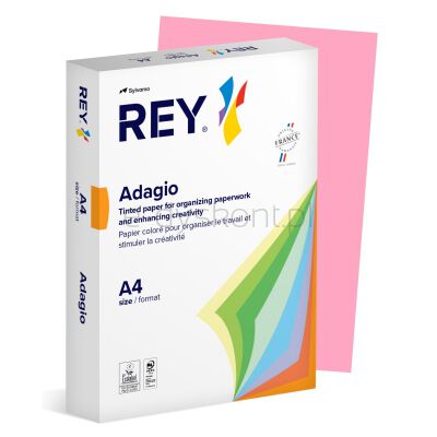 Rey Adagio Papier Ksero A4, 80Gsm, 05 Różowy Pastel *Ryada080X422 R200, 500 Ark. 