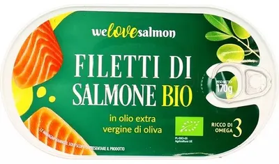 Filet Z Łososia W Oliwie Extra Virgine Bio 170G/100G
