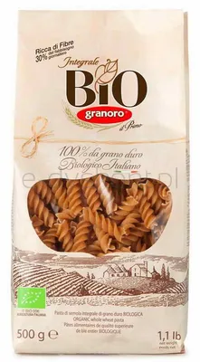 Makaron Fusilli Pełnoziarnisty Bio 500 G