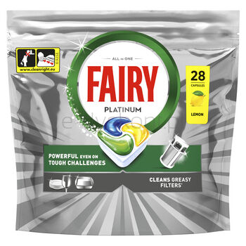 Fairy Platinum Tabletki Do Zmywarki, Cytryna, 28 Kapsułki