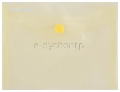 Donau Teczka Kopertowa Zatrzask, Pp, A6, 180Mikr., Żółta 