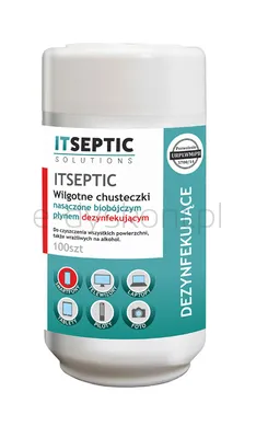 Chusteczki Czyszcząco-Dezynfekujące Itseptic, Mała Tuba, 100Szt.