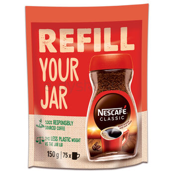 Nescafe Classic Kawa Rozpuszczalna Refill 150G