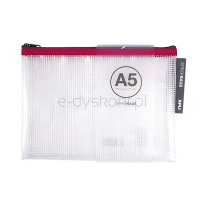 Apli Torebka Zipper Bag, A5, 235x175 mm, mix kolorów
