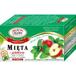 Malwa Mięta Z Jabłkiem Herbatka Ziołowo-Owocowa 20 Torebek 40 G (20X2 G)