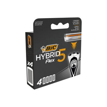 Bic Hybrid 5 Flex Wkłady do maszynki do golenia Blister 4