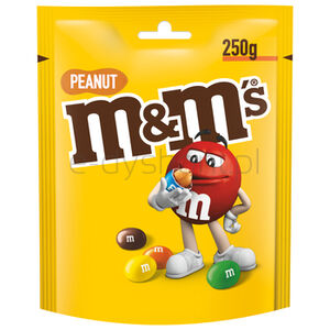 M&M'S Peanut Orzeszki Ziemne Oblane Czekoladą W Kolorowych Skorupkach 250 G