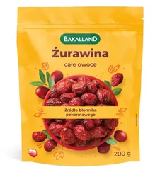 Bakalland Żurawina całe owoce 200g