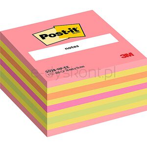 Post-It Kostka samoprzylepna (2028-NP), 76x76mm, 1x450 kart., cukierkowa różowa