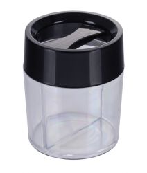 Office Products Pojemnik magnetyczny na spinacze okrągły, pusty, transparentny
