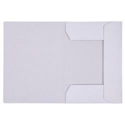 Teczka z gumką OFFICE PRODUCTS Budget Pro, karton, biała wewn., A4, 250gsm, 3-skrz., biała
