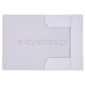 Teczka z gumką OFFICE PRODUCTS Budget Pro, karton, biała wewn., A4, 250gsm, 3-skrz., biała