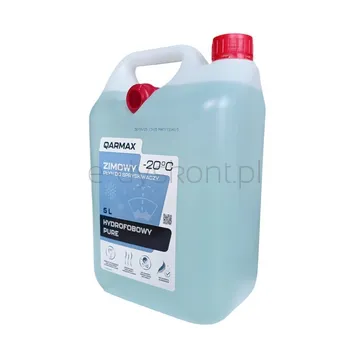 Qarmax Hydrofobowy Płyn Do Spryskiwaczy Zimowy Etanol Pure -20C 5L Z Lejkiem