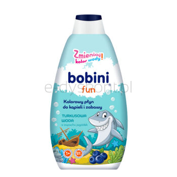Bobini Fun płyn do kąpieli i zabawy turkusowa woda 500ml