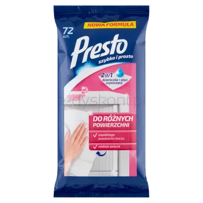 Presto Ściereczki Uniwersalne 72 Szt.