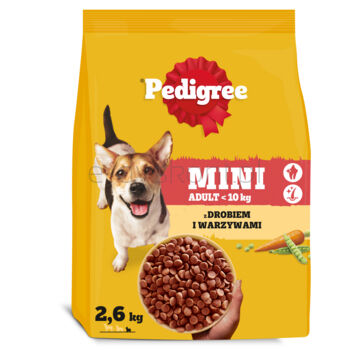 Pedigree Mini Adult sucha karma z drobiem i warzywami 2,6 kg