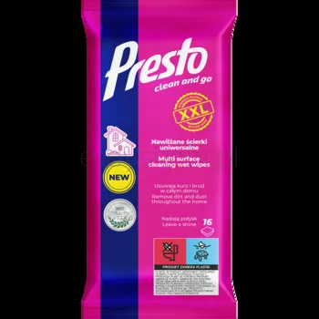 Presto Ściereczki Gospodarcze Uniwersalne Xxl 16 Szt.