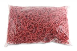Office Products Gumki recepturki średnica 80mm, 1,5x1,5mm, 60% kauczuku, 1000g, zgrzewka, czerwone 