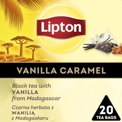Lipton Herbata Piramidki Vanilla Caramel 20Torebek