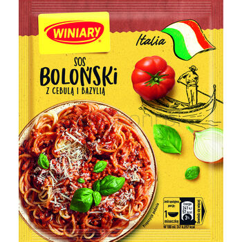 WINIARY Sosy do makaronu Italia boloński z cebulą i bazylią 46g