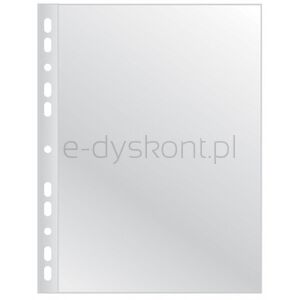 Q-Connect Koszulki na dokumenty poszerzane, PP, A4, groszkowe, 40mikr., 50szt.