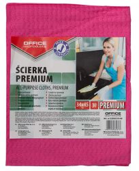 Ścierka Premium Office Products, Wiskoza 80%, Gr. 65G/Mkg, 34X45Cm, 3Szt., Mix Kolorów
