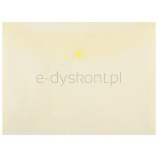 Donau Teczka kopertowa zatrzask, PP, A4, 180mikr., żółta