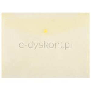 Donau Teczka kopertowa zatrzask, PP, A4, 180mikr., żółta