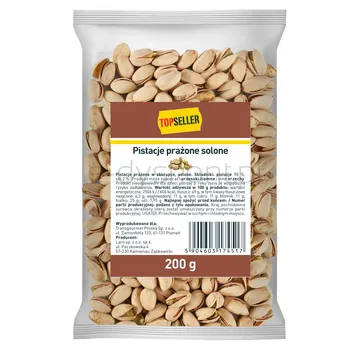 TOPSELLER Pistacje w łupinie prażone solone 200 g
