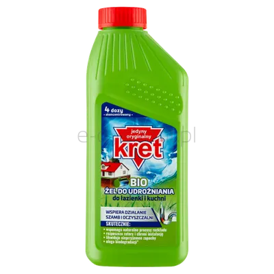 Kret Bio Żel Do Udrożniania Rur Do Łazienki I Kuchni 500G