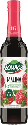 Łowicz Syrop Owocowy Malinowy, 400Ml