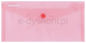 Donau Teczka kopertowa zatrzask, PP, DL, 180mikr., czerwona