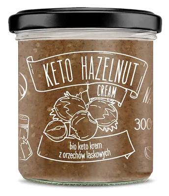 Keto Krem Z Orzechów Laskowych Z Olejem Mtc Bio 300 G