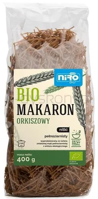 Makaron Orkiszowy Nitki 400 G Bio