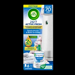 Air Wick Odświeżacz Powietrza Active Fresh Świeże Pranie I Biała Orchidea Komplet 228 Ml