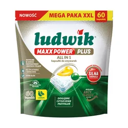 Ludwik Maxx Power Plus kapsułki do zmywarek 60 szt. lemon
