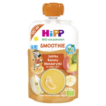 HiPP SMOOTHIE Jabłka-Banany-Mandarynki BIO 120 ml