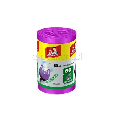 JAN Niezbędny worki HD T-shirt XXL o zapachu owoców leśnych 60L 60szt.