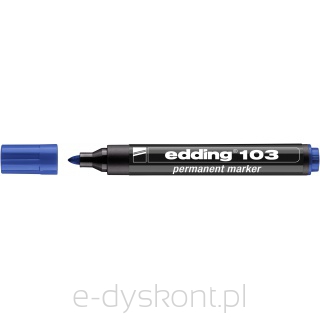 Marker permanentny e-103 EDDING, niebieski