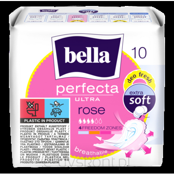 Podpaski BELLA Perfecta Ultra Rose Deo Fresh 10 szt. Extra soft