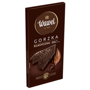 Wawel Czekolada Premium Gorzka 64% cocoa 90g