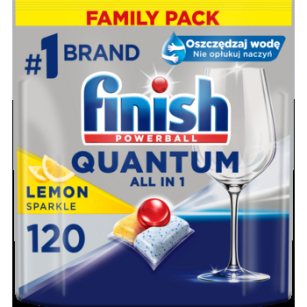 FINISH Tabletki do zmywarki Quantum All-in-1 120 lemon