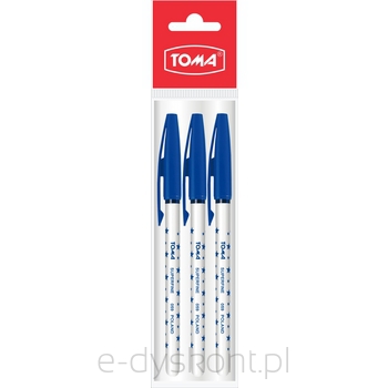 Długopis Superfine Gwiazdki niebieski Toma