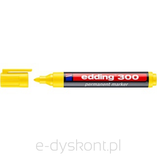 Marker permanentny e-300 EDDING, 1,5-3mm, żółty