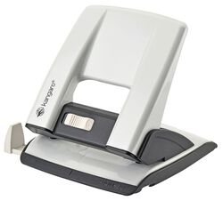 Dziurkacz KANGARO Aion-30, dziurkuje do 30 kartek, metalowy, metaliczny biały